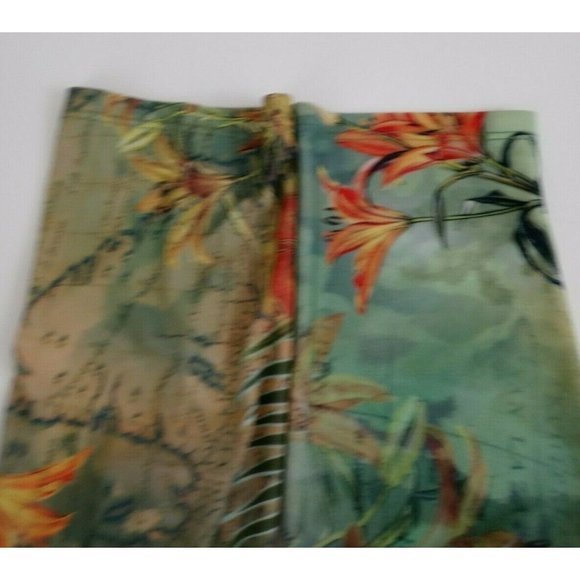 Christopher & Banks Colorful Shirt With Floral Postcard Design Size Small - Picture 4 of 6